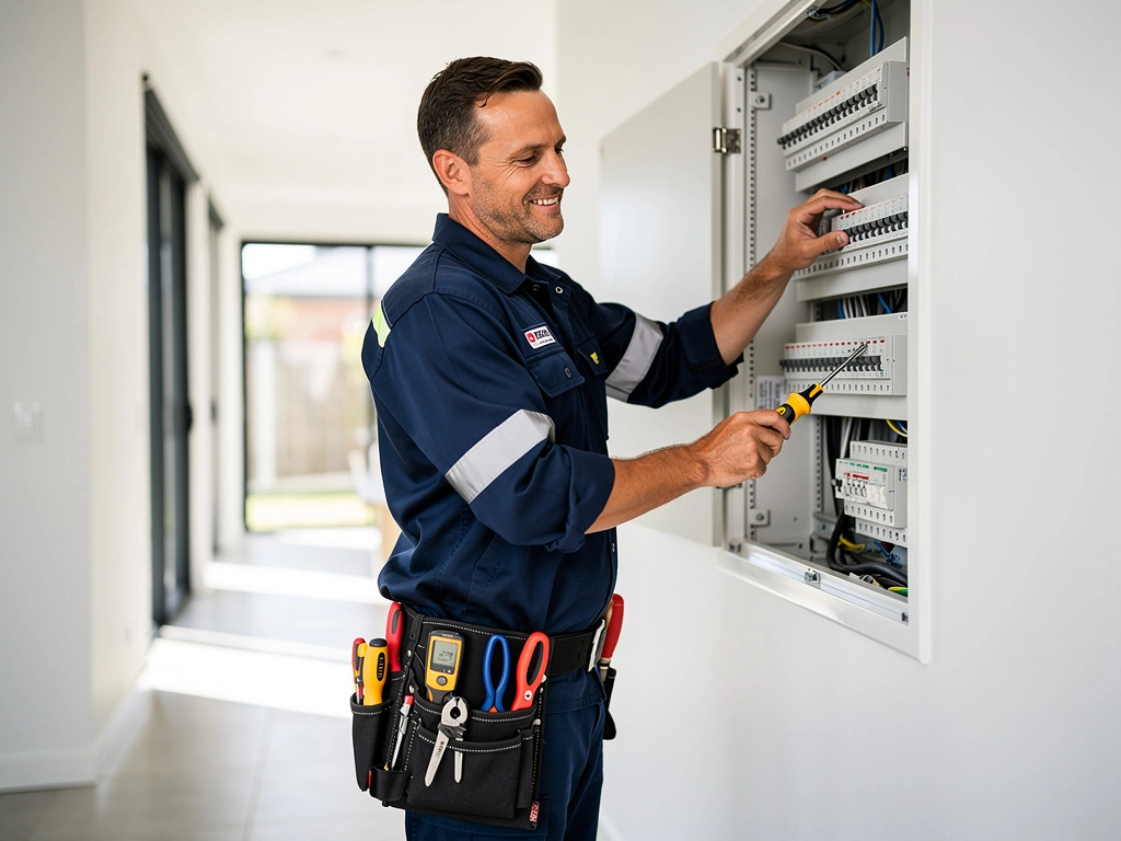 Ironbark electrician at work
